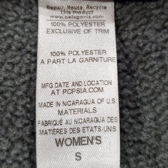 Patagonia Synchilla Pullover Gray Blue  Womans S - Picture 11 of 11
